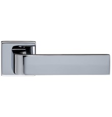 Дверная ручка Extreza Hi-tech SLIM SOUND (Саунд) 106 на квадратной розетке R11 полированный хром F04