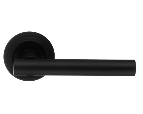 Дверная ручка Extreza CLASSIC PIVOT 132 на круглом основании R05 черный матовый F22 Дверная ручка Extreza CLASSIC PIVOT 132 на круглом основании R05 черный матовый F22