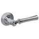 Дверная ручка на розетке Extreza DEZI-R05-F05-F04-F05 (DEZI 309) матовый хром / хром / кольцо матовый хром