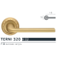 Extreza TERNI (Терни) 320 дверная ручка на розетке R02, цвет матовая латунь F02