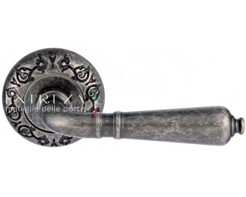 Дверная ручка Extreza Classic PETRA 304 круглая розетка R04 античное серебро F45 Дверная ручка Extreza Classic PETRA 304 круглая розетка R04 античное серебро F45