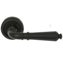 Дверная ручка Extreza Classic PETRA 304 круглая розетка R01 черный матовый F22