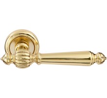 Дверная ручка Extreza Classic DANIEL 308 круглая розетка R01 полированная латунь F01