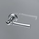 Дверная ручка на розетке Extreza DEZI-R02-F05-F04-F05 (DEZI 309) матовый хром / хром / кольцо матовый хром