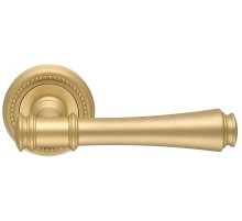 Дверная ручка Extreza PIERO (Пьеро) 326 на розетке R03 матовая латунь F02