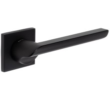 Дверная ручка Extreza Hi-Tech SANTA 128 квадратная розетка R15 (5 мм) черный матовый F22