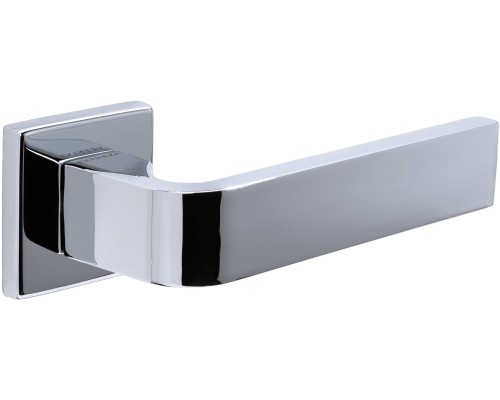Дверная ручка Extreza Hi-tech SLIM SOUND (Саунд) 106 на квадратной розетке R11 полированный хром F04