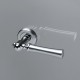 Дверная ручка на розетке Extreza DEZI-R03-F05-F04-F05 (DEZI 309) матовый хром / хром / кольцо матовый хром