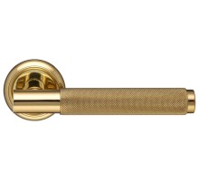Дверная ручка Extreza Classic TUBA 126 круглая розетка R01 полированная латунь F01