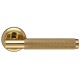 Дверная ручка Extreza Classic TUBA 126 круглая розетка R01 полированная латунь F01