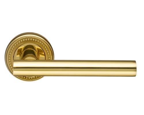 Дверная ручка Extreza CLASSIC PIVOT 132 на круглом основании R03 полированная латунь F01 Дверная ручка Extreza CLASSIC PIVOT 132 на круглом основании R03 полированная латунь F01