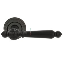 Дверная ручка Extreza DANIEL (Даниел) 308 на розетке R05 черный F22