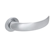 Дверная ручка Extreza CASCATA-R16-F05 (CASCATA 140 круглое основание 5 мм) матовый хром