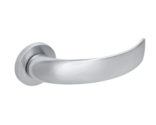 Дверная ручка Extreza CASCATA-R16-F05 (CASCATA 140 круглое основание 5 мм) матовый хром
