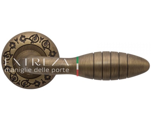 Дверная ручка Extreza MIREL (Мирел) 316 на розетке R04 матовая бронза F03 Дверная ручка Extreza MIREL (Мирел) 316 на розетке R04 матовая бронза F03