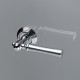 Дверная ручка на розетке Extreza DEZI-R05-F05-F04 (DEZI 309) матовый хром / хром / кольцо хром
