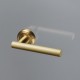 Дверная ручка Extreza CLASSIC PIVOT 132 на круглом основании R01 матовая латунь глянец F07
