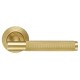 Дверная ручка Extreza Classic TUBA 126 круглая розетка R05 матовая латунь глянец F07