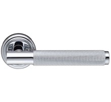 Дверная ручка Extreza Classic TUBA 126 круглая розетка R01 полированный хром F04