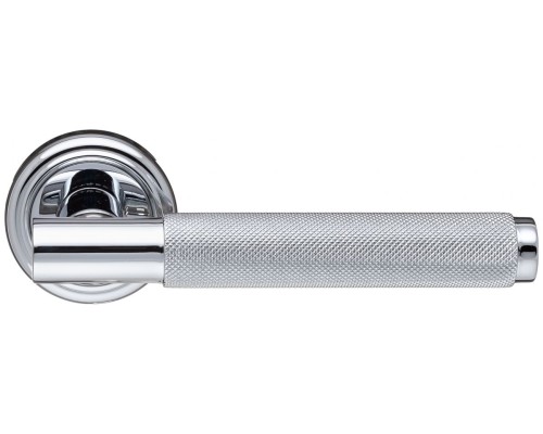 Дверная ручка Extreza Classic TUBA 126 круглая розетка R01 полированный хром F04