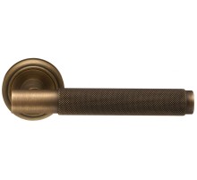 Дверная ручка Extreza Classic TUBA 126 круглая розетка R01 матовая бронза F03