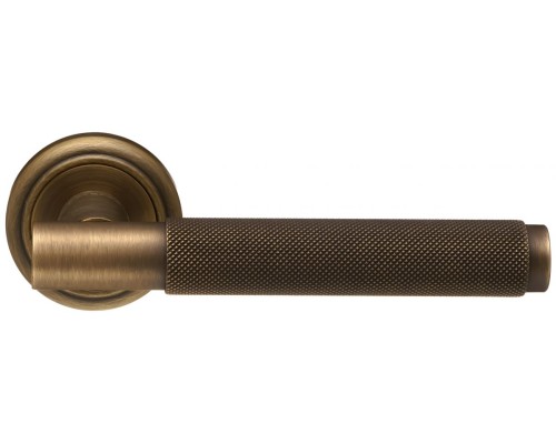 Дверная ручка Extreza Classic TUBA 126 круглая розетка R01 матовая бронза F03