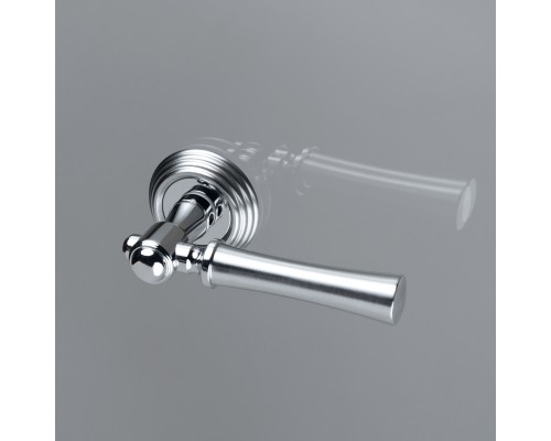 Дверная ручка на розетке Extreza DEZI-R05-F05-F04-F05 (DEZI 309) матовый хром / хром / кольцо матовый хром Дверная ручка на розетке Extreza DEZI-R05-F05-F04-F05 (DEZI 309) матовый хром / хром / кольцо матовый хром