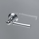 Дверная ручка на розетке Extreza DEZI-R05-F05-F04-F05 (DEZI 309) матовый хром / хром / кольцо матовый хром