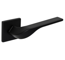 Дверная ручка на розетке Extreza AURA-R15-F22 (AURA 134) черный матовый