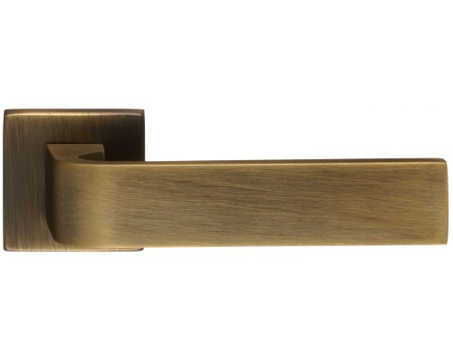 Дверная ручка Extreza Hi-tech SLIM SOUND (Саунд) 106 на квадратной розетке R11 матовая бронза F03