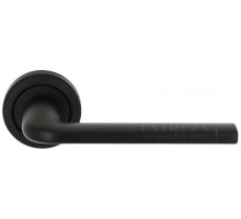 Дверная ручка Extreza TERNI (Терни) 320 на розетке R01 черный матовый F22