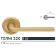 Extreza TERNI (Терни) 320 дверная ручка на розетке R03, цвет матовая латунь F02