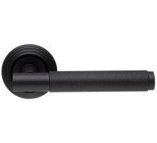 Дверная ручка Extreza Classic TUBA 126 круглая розетка R05 черный матовый F22