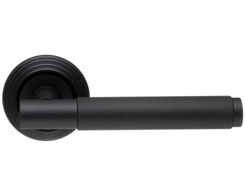 Дверная ручка Extreza Classic TUBA 126 круглая розетка R05 черный матовый F22