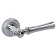 Дверная ручка на розетке Extreza DEZI-R03-F05-F04-F05 (DEZI 309) матовый хром / хром / кольцо матовый хром