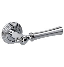 Дверная ручка на розетке Extreza DEZI-R05-F05-F04 (DEZI 309) матовый хром / хром / кольцо хром