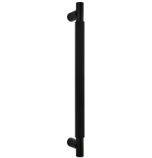 Ручка дверная скоба Extreza Hi-Tech TUBA (Туба) 126 (высота 350 мм, межос. 300 мм) черный F22