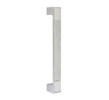 Ручка дверная СКОБА Extreza FIORE 230 мм (м/о 210) мм матовый хром / хром F05/04