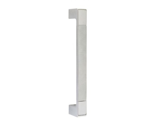 Ручка дверная СКОБА Extreza FIORE 230 мм (м/о 210) мм матовый хром / хром F05/04 Ручка дверная СКОБА Extreza FIORE 230 мм (м/о 210) мм матовый хром / хром F05/04