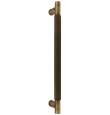 Ручка дверная скоба Extreza Hi-Tech TUBA (Туба) 126 (высота 350 мм, межос. 300 мм) матовая бронза F03