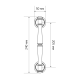 Ручка дверная скоба Extreza PIERO (Пьеро) 326 R01 черный матовый F22