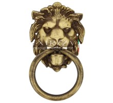 Стучалка для двери декоративная Extreza Leo матовая бронза F03
