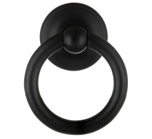 Стучалка для двери Extreza D110 круглая, цвет черный матовый F02 (d-110 mm)