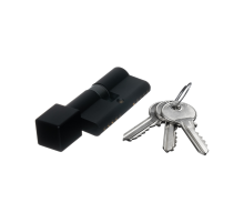 Цилиндровый механизм Extreza AS-80C-KNOB-2 30x50 мм, (25x10x45) ключ-вертушка, черный матовый F22