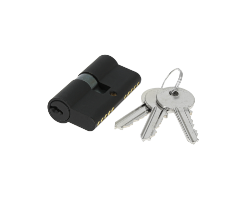Цилиндровый механизм Extreza AS-80 30x50 мм, (25х10х45) ключ-ключ, черный матовый F22