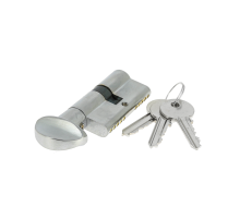 Цилиндровый механизм Extreza AS-70C-KNOB-1 30x40 мм, ключ-вертушка, матовый хром F05