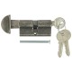 Цилиндровый механизм Extreza AS-60С ключ-вертушка (KNOB-1) 25x10x25 (30/30) античное серебро F45