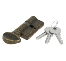 Цилиндровый механизм Extreza AS-60С ключ-вертушка (KNOB-1) 25x10x25 (30/30) античная бронза F23