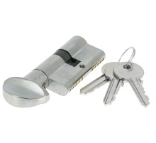 Цилиндровый механизм Extreza AS-70C-KNOB-1 40x30 мм, (35x10x25) ключ-вертушка, матовый хром F05