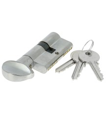 Цилиндровый механизм Extreza AS-70C-KNOB-1 40x30 мм, (35x10x25) ключ-вертушка, матовый хром F05